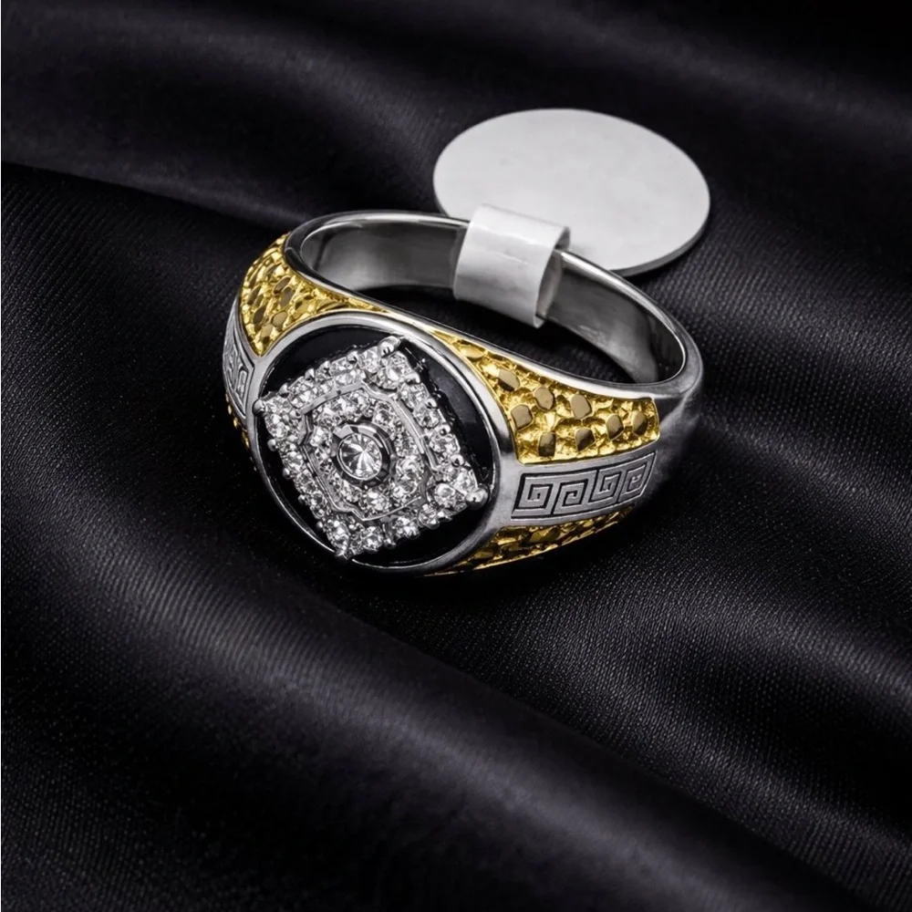 925 Sterling Silver 0.47Ct MOISSANITE Men’s Ring Size 9